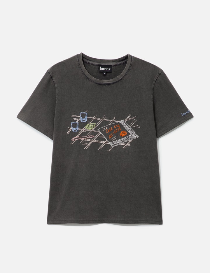 Lorenz O's Hand Embroidered T-shirt