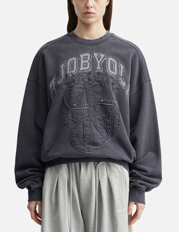 AJOBYAJO Rare University Washed Sweatshirt