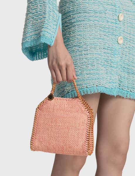 Stella McCartney - ファラベラ ミニ ウィーブド ラフィア トート | HBX