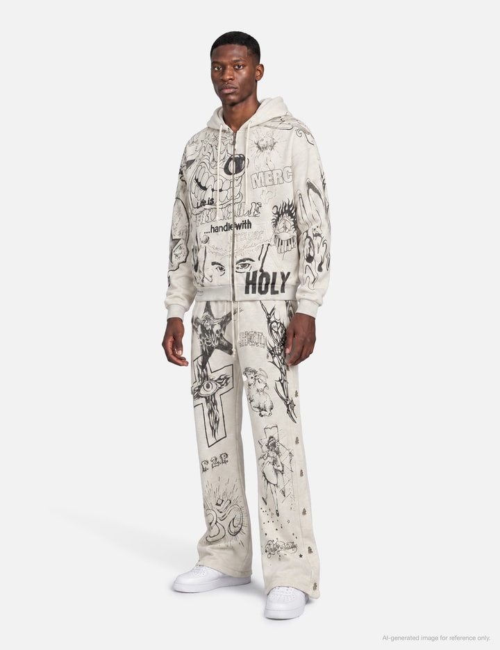 Hellstar Graffiti Mirror Face Sweatpants
