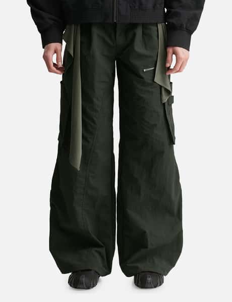 Mixed Layered Tie Jogger Pants view 10