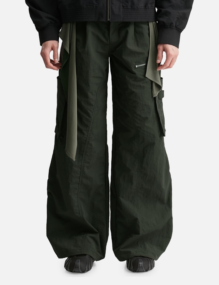 Mixed Layered Tie Jogger Pants view 3