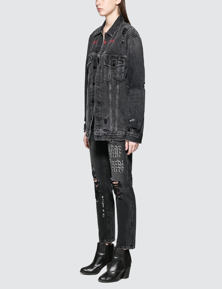 Alexander Wang - Daze No After Party Oversized Denim Jacket | HBX -  HYPEBEAST 為您搜羅全球潮流時尚品牌