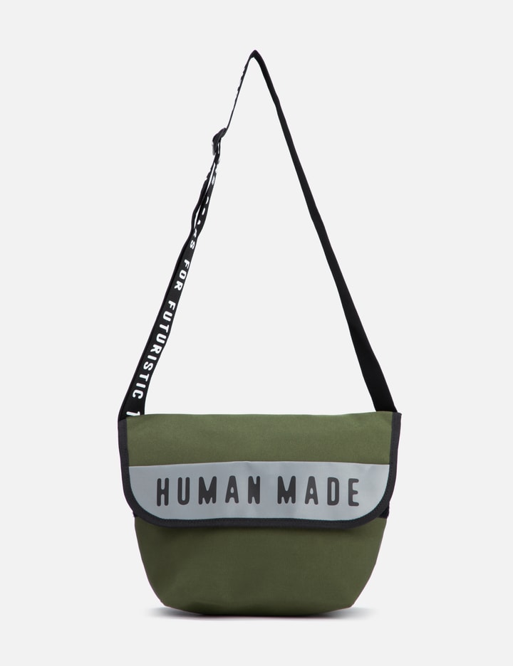 Human Made Messenger Bag Medium In Green