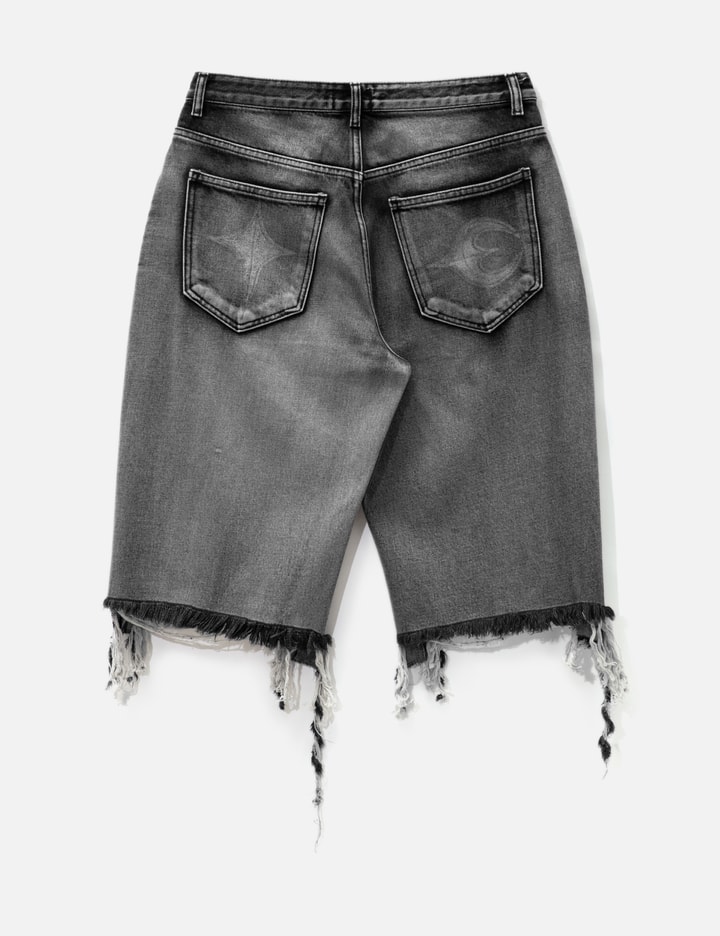 DOUBLE KNEE DENIM SHORTS Placeholder Image