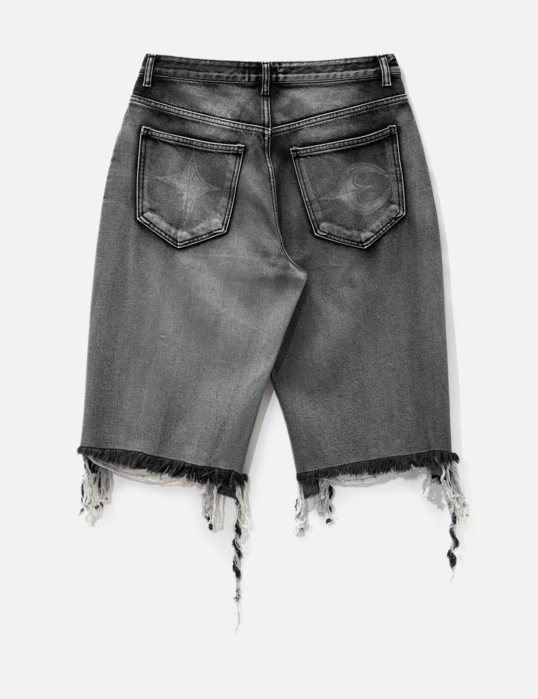 DOUBLE KNEE DENIM SHORTS view 17