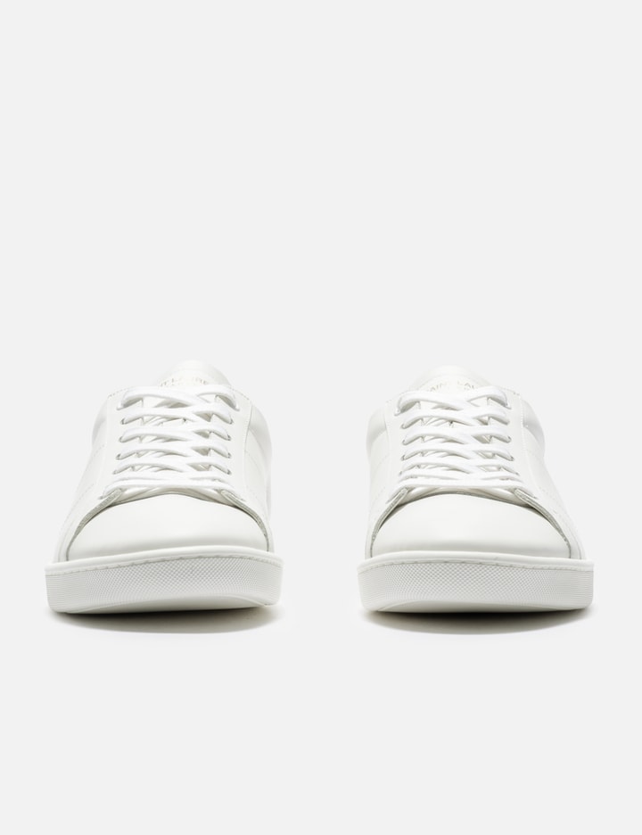 Saint Laurent Men's Gym Leather Low-top Sneakers In White