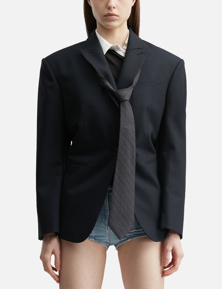 GRACE ELWOOD Tie Pireced Oversized Jacket