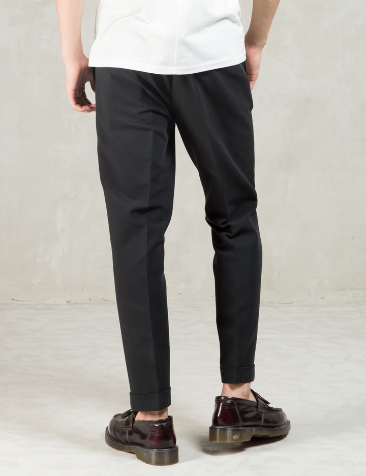 Black Flat Front Slim Dress Pants Placeholder Image