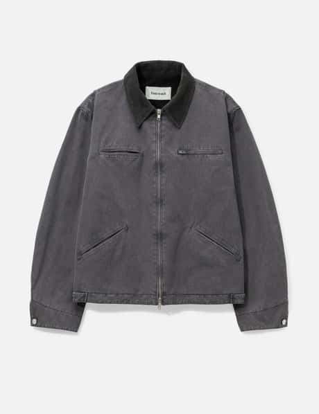 Garment Washed Zip Work Jacket view 7