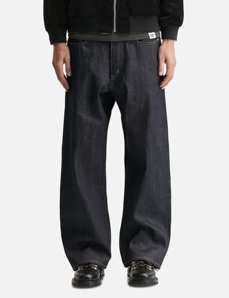 NEIGHBORHOOD Rigid Denim DP Wide Pants - 日本製インディゴリジッド 