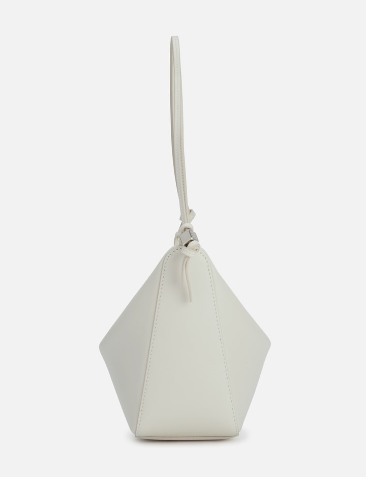 Loewe Hammock Drawstring Small Leather Shoulder Bag In White