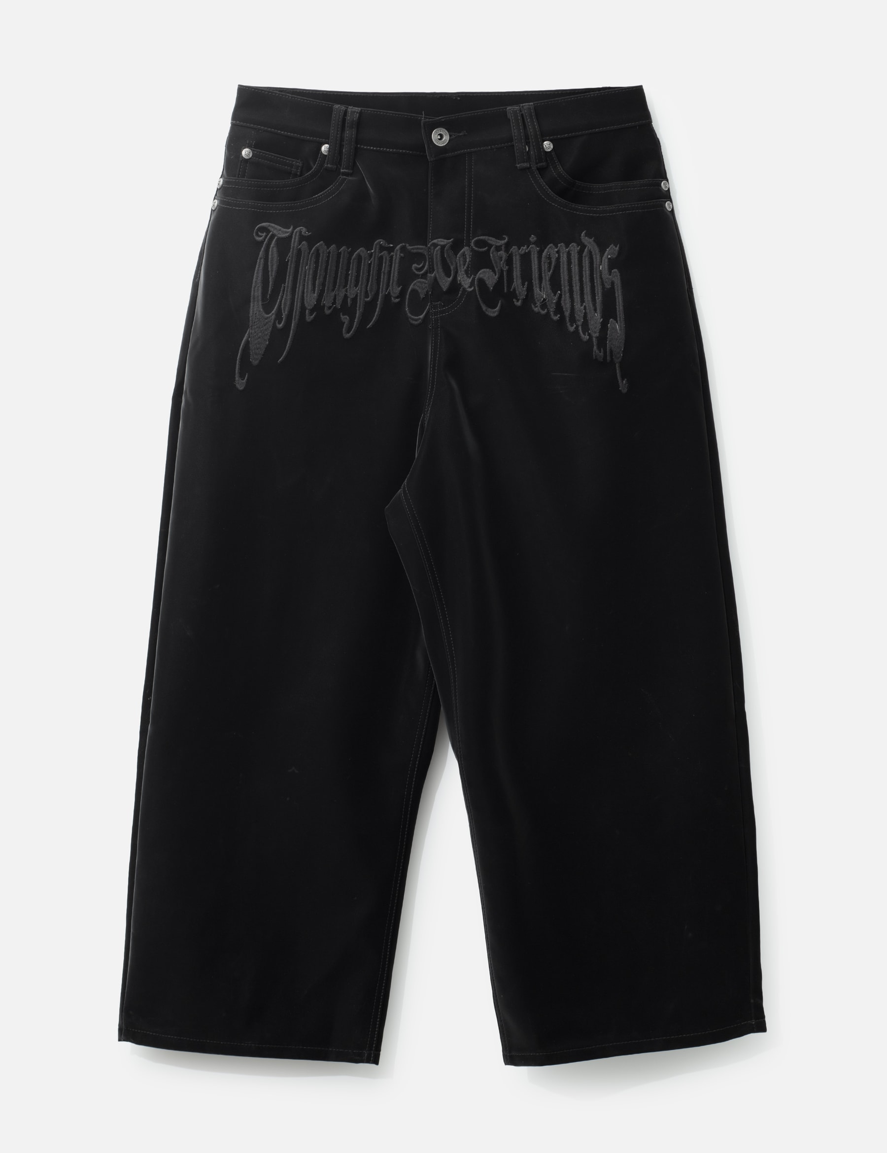 "Stephen" Black Baggy Pants view 16