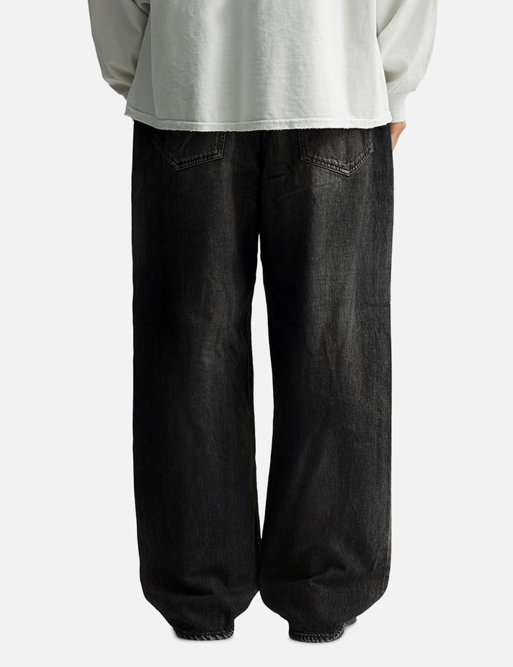 Ancellm #02 Aging01 Tapared Denim In Black