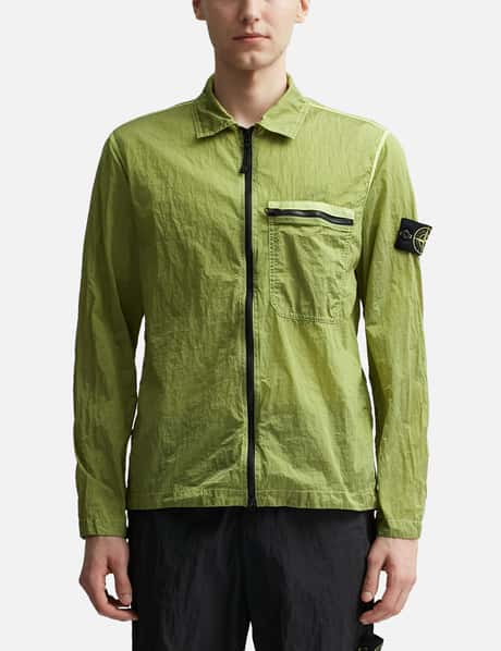 HOT Yellow Stone Island Nylon Metal Crew Neck Stone Island