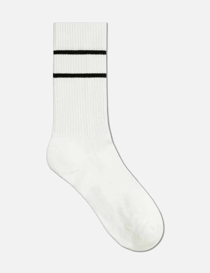 Maison Kitsuné Profile Fox Sporty Socks In White