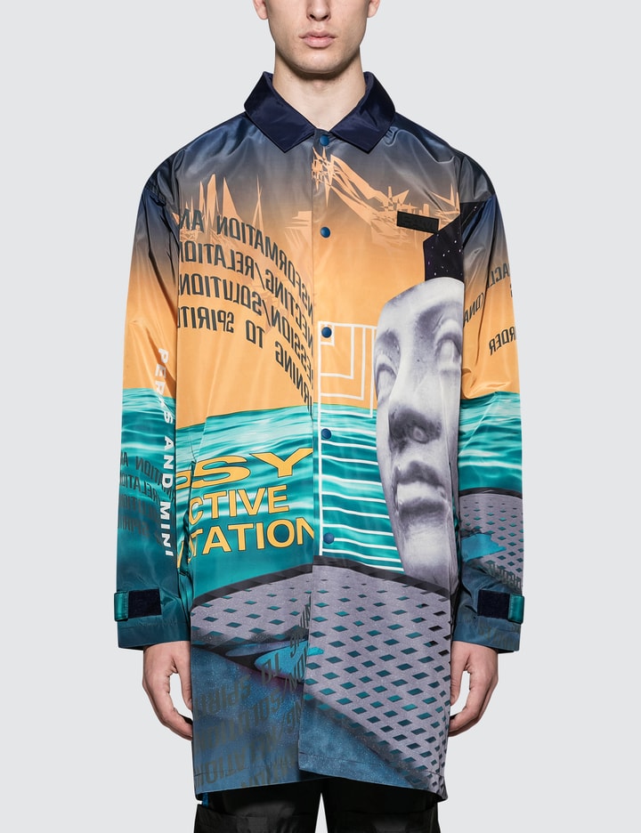 Lines In Time Long Coach Jacket Placeholder Image