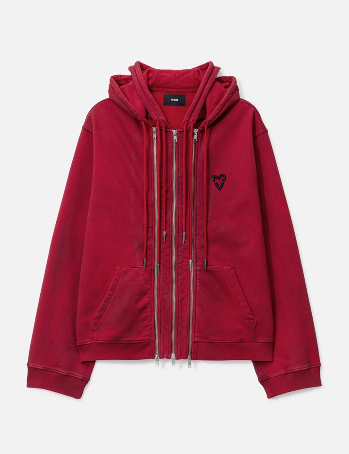 Vain Three Zip Hoodie In Multi