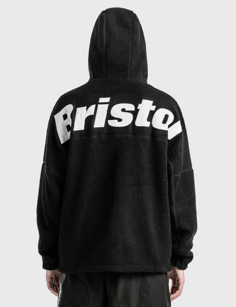 F.C. Real Bristol - ボア フリース ビッグロゴ フーデッドブルゾン 