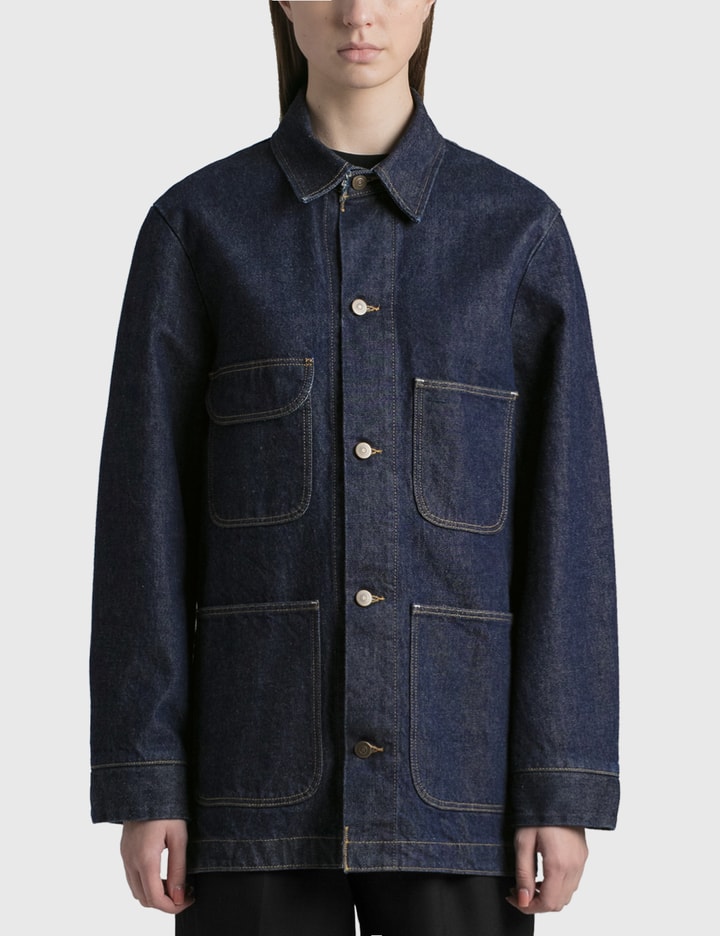 Maison Margiela Distressed Denim Jacket In Blue