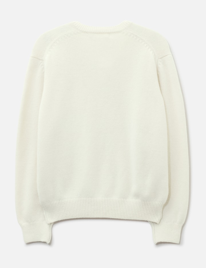 Moondal 24 Deep V-Neck Knit In Ivory