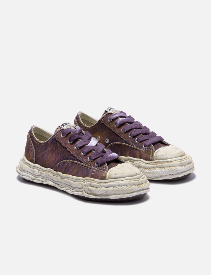 Miharayasuhiro Peterson 23 Og Sole Washed Denim Low Sneakers In Purple