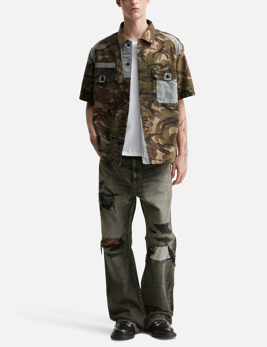 Patchworked Camo Shirt view 20