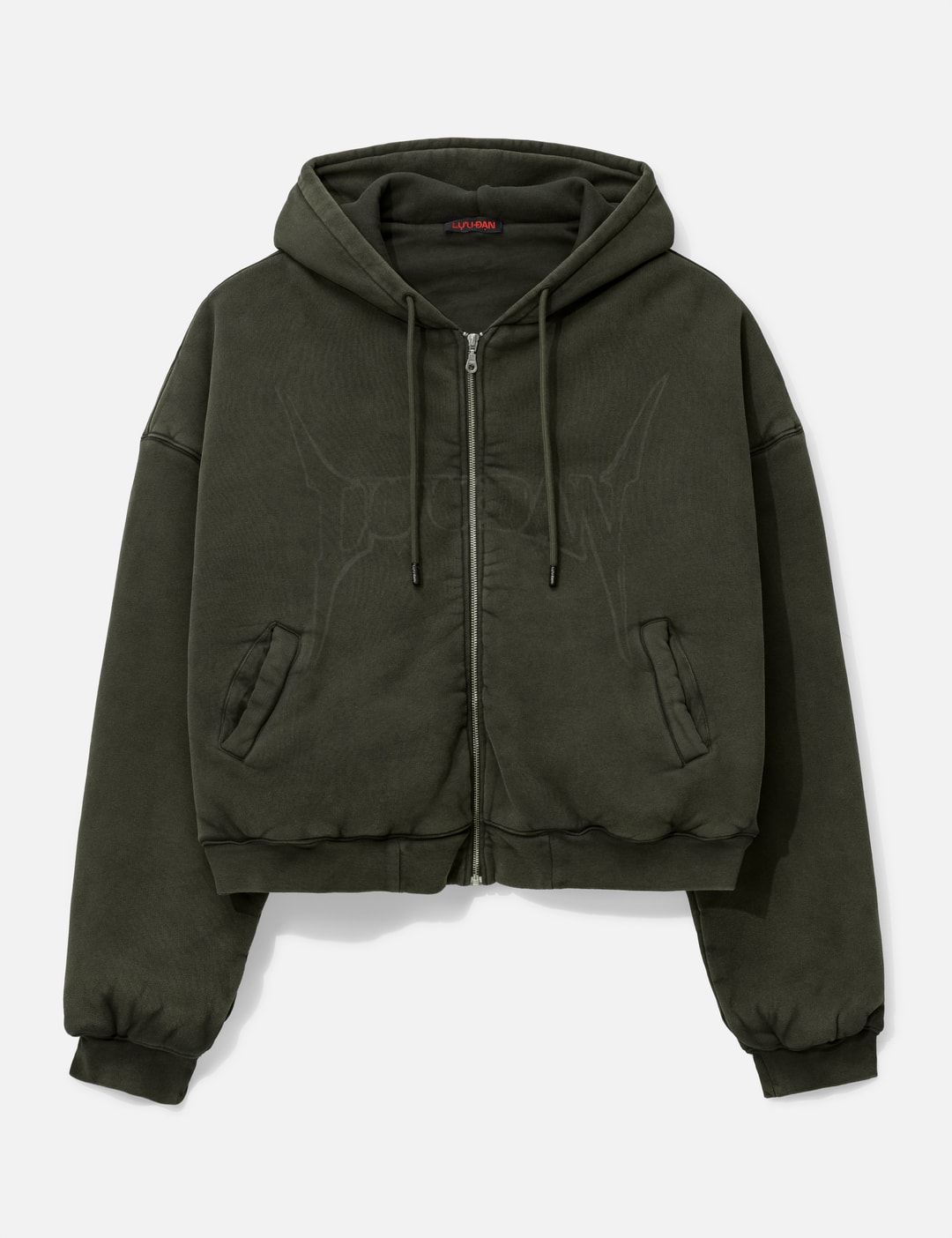 Washed Out Zip Up Hoodie view 8