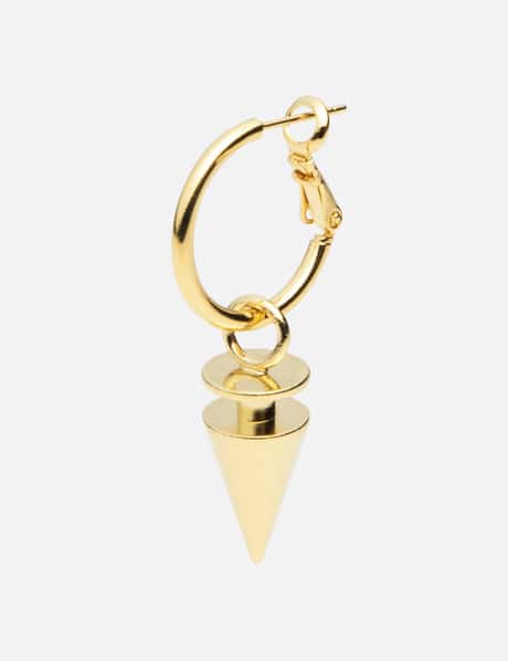 IN GOLD WE TRUST PARIS EARRING " SPIKE HOOP " - GLD