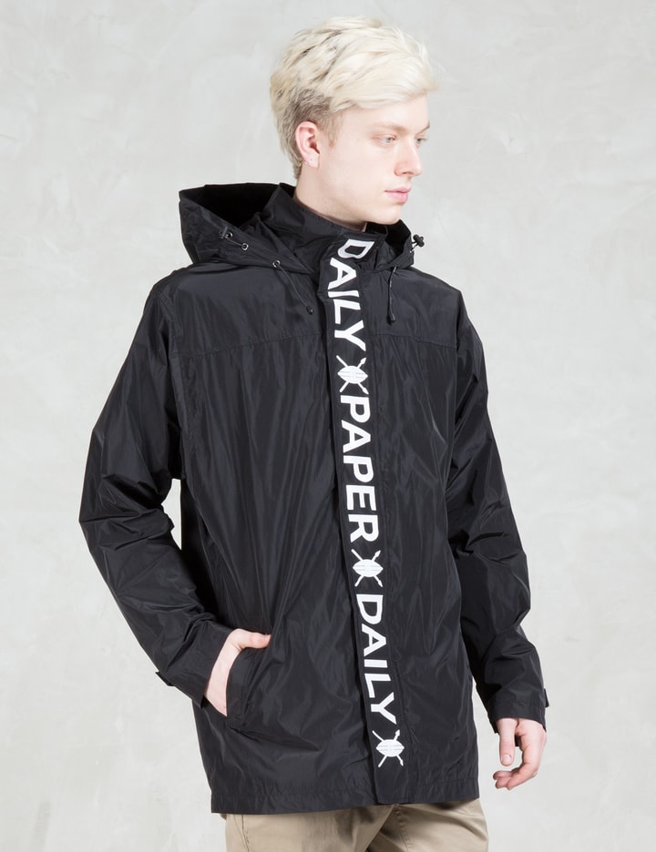 Black Tape Logo Windbreaker Jackets Placeholder Image