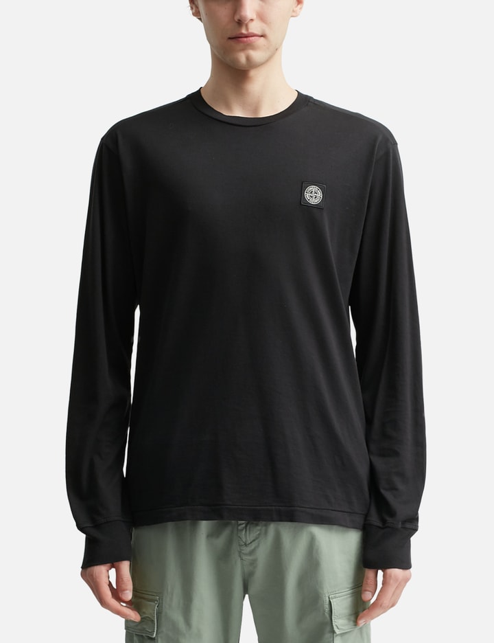 Stone Island Slim Fit Long Sleeve T-shirt In Black