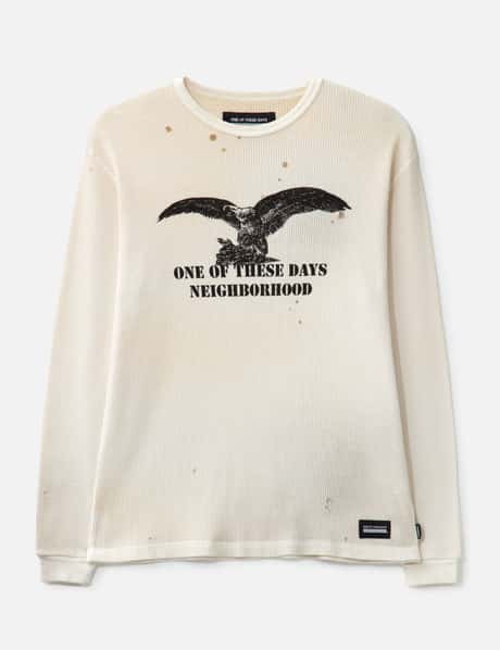 NEIGHBORHOOD NH x OOTD . Waffle Fabric Crewneck Long Sleeve