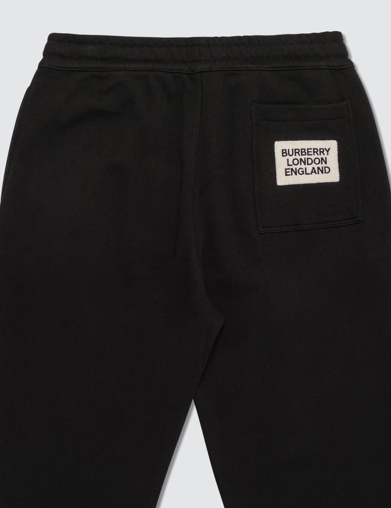 Burberry logo-appliqué cotton shorts - Black