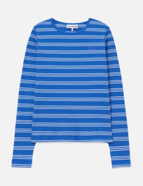 Long-Sleeve Top With Stripes view 6