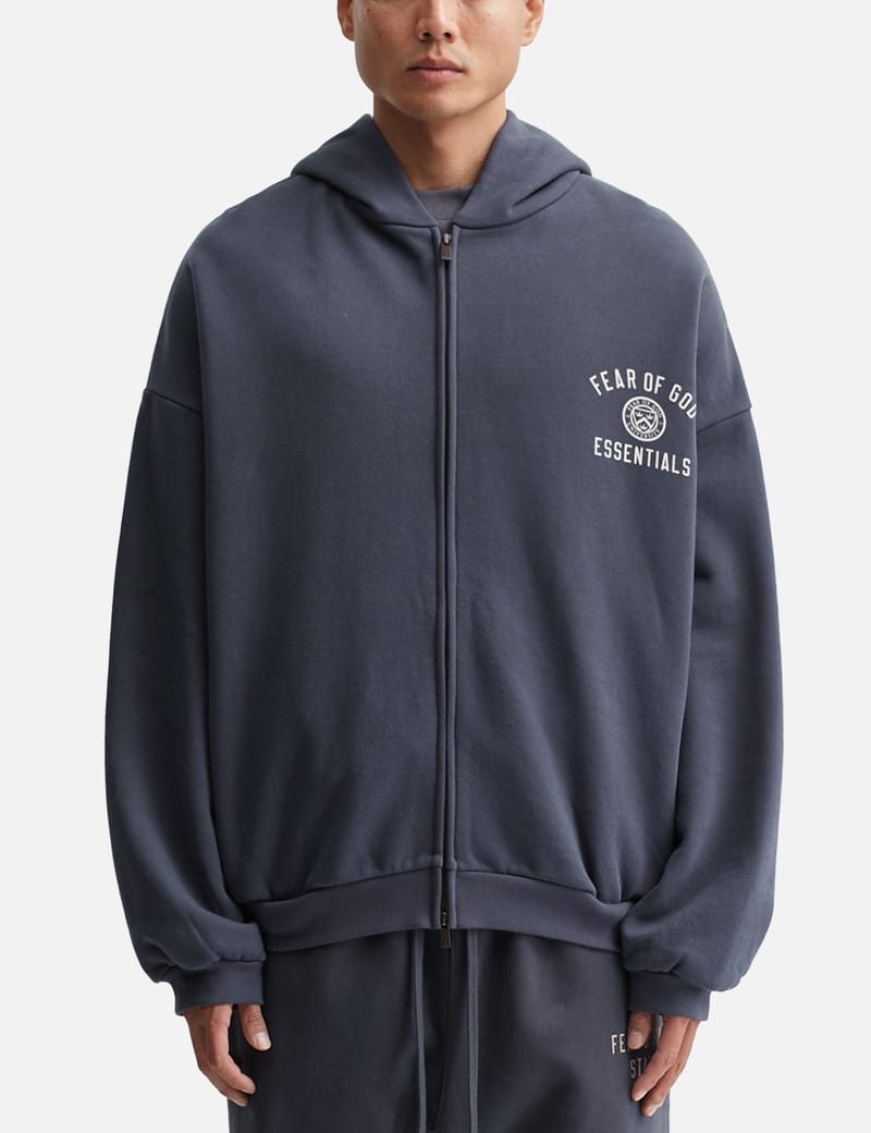 nsw essential full zip fleece hoodie