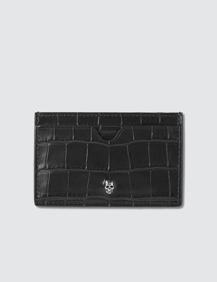 Croc Effect Leather Card Holder Placeholder Image