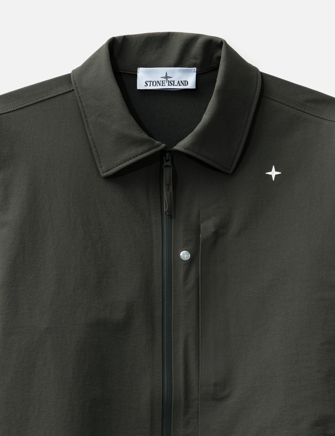 Textured Stretch Nylon Stellina Overshirt view 18
