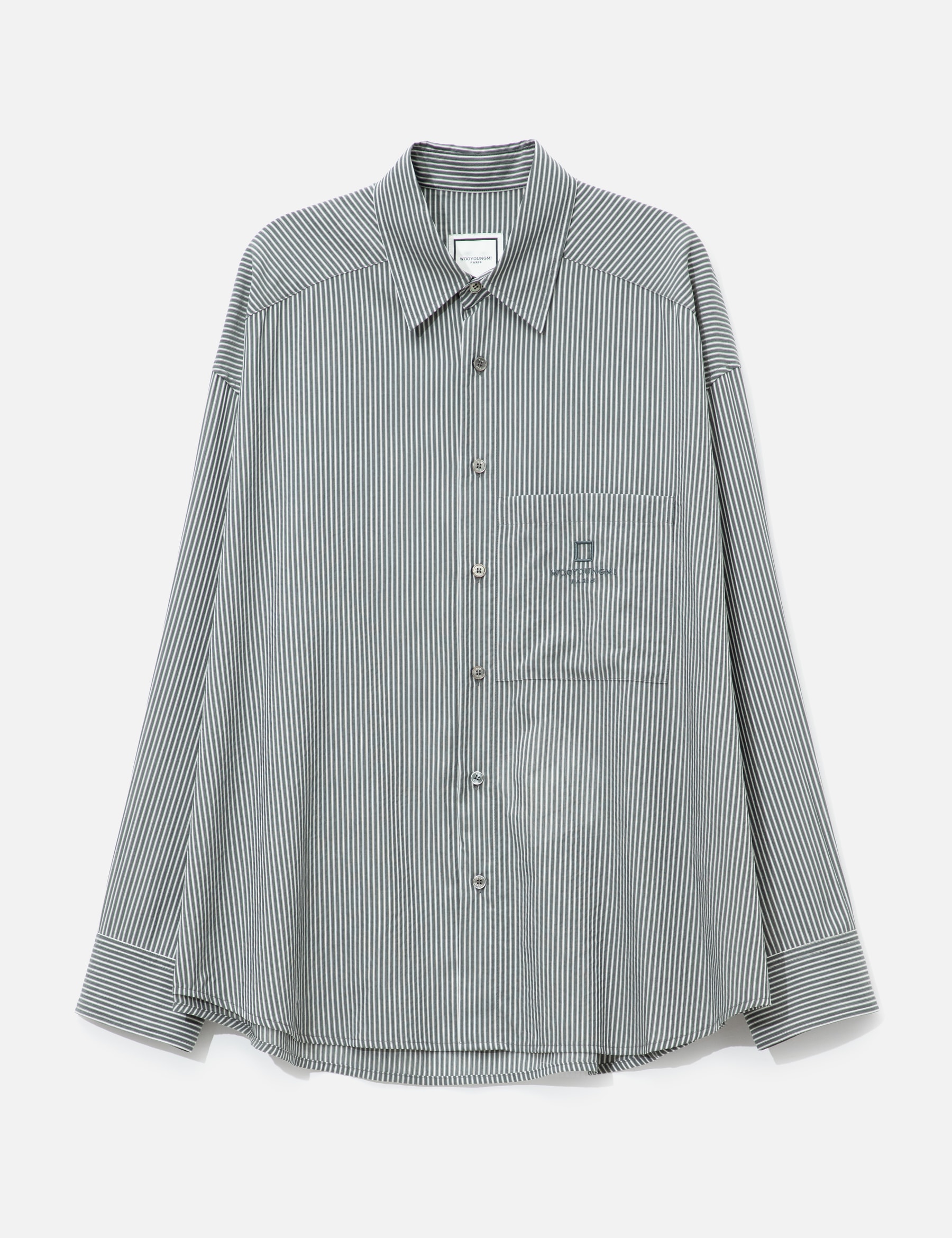 Black Stripe Over Size Shirt view 16