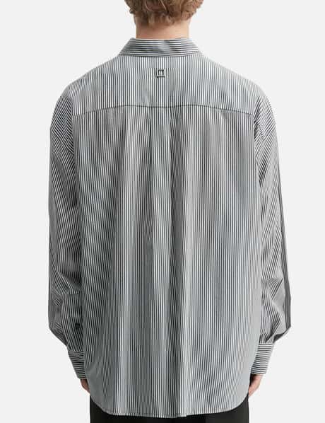 Black Stripe Over Size Shirt view 12