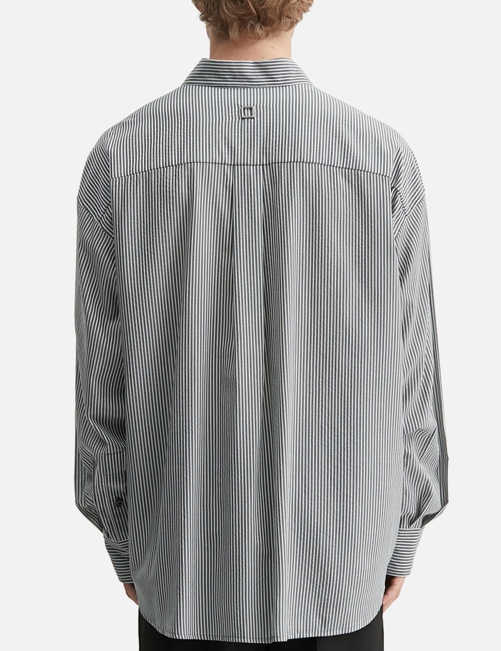 Wooyoungmi Black Stripe Over Size Shirt