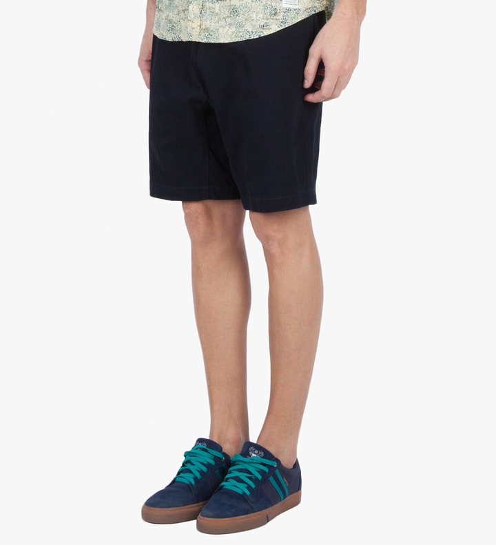 Navy Peach Skin Shorts Placeholder Image