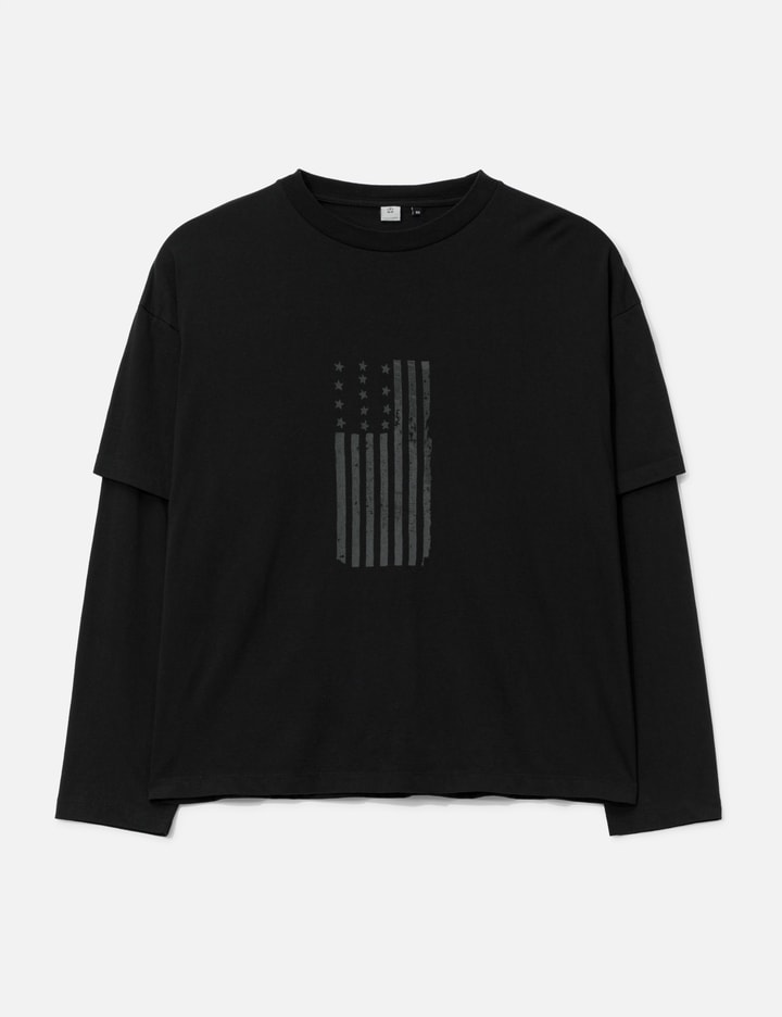 POLYTERU Graphic Double Layer Tee (American Flag)