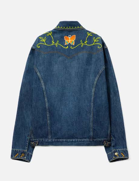 Papillon Embroidery Jean Jacket - 12oz Denim view 10