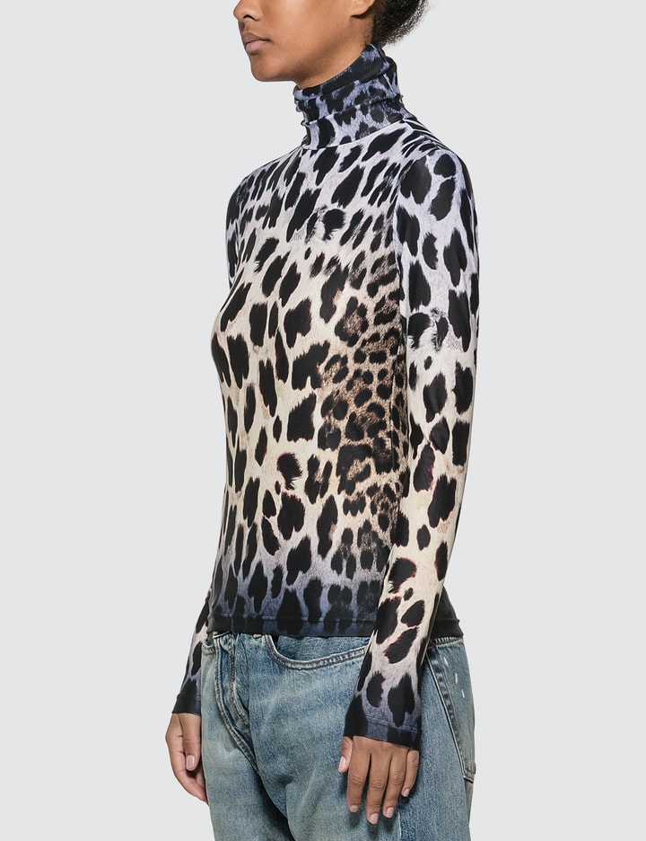 Faded Leopard Turtleneck Top Placeholder Image