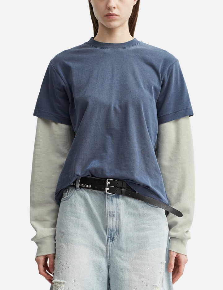 Beach Brains Tide Double Tee In Multi