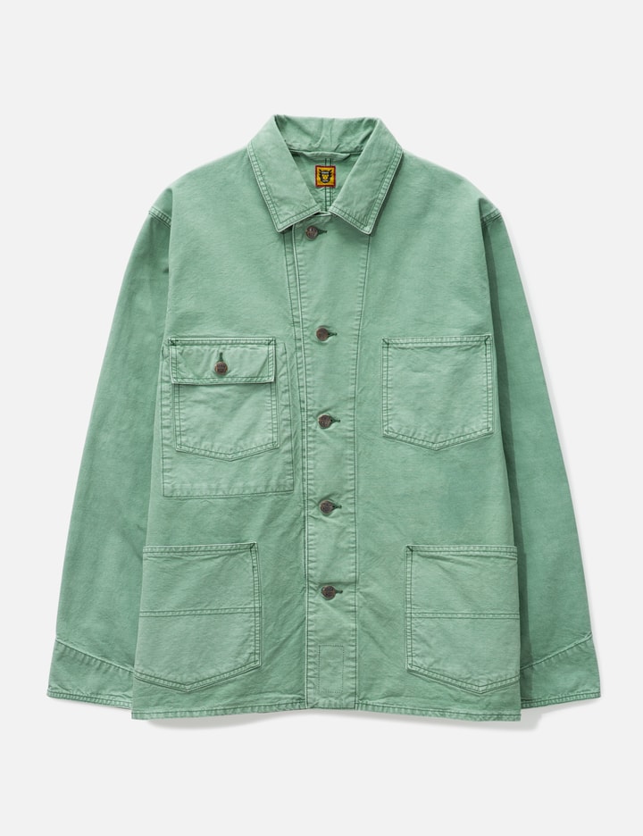 Human Made Garment Dyed Coverall Jacket In Green