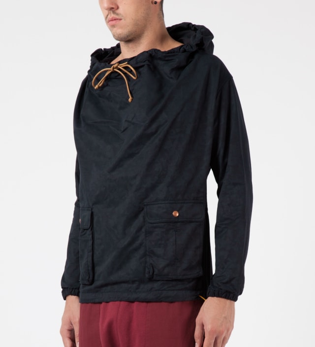 Black Leopard Wideneck Anorak Jacket Placeholder Image