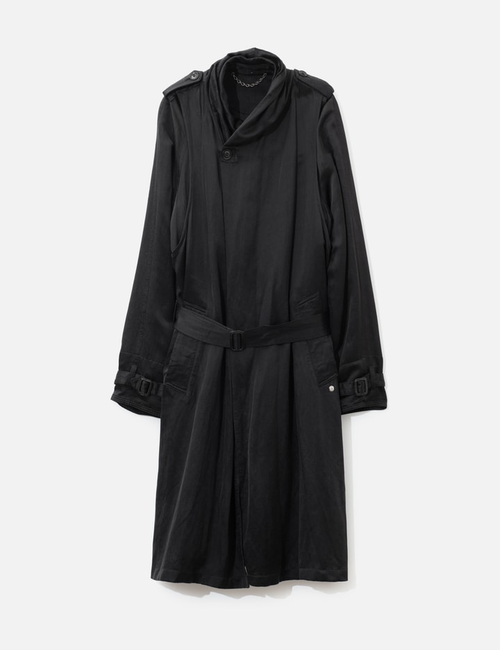 2 In 1 Satin Trench Coat