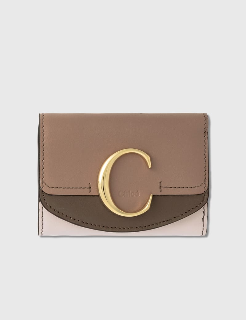 chloe c mini tri fold wallet