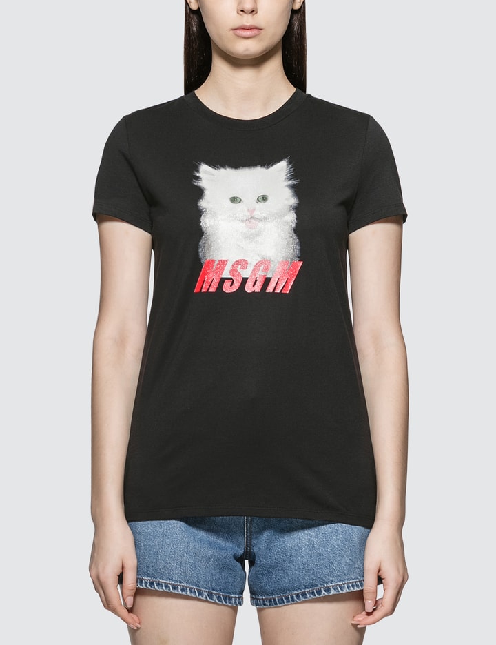 Cat Graphic Print T-shirt Placeholder Image